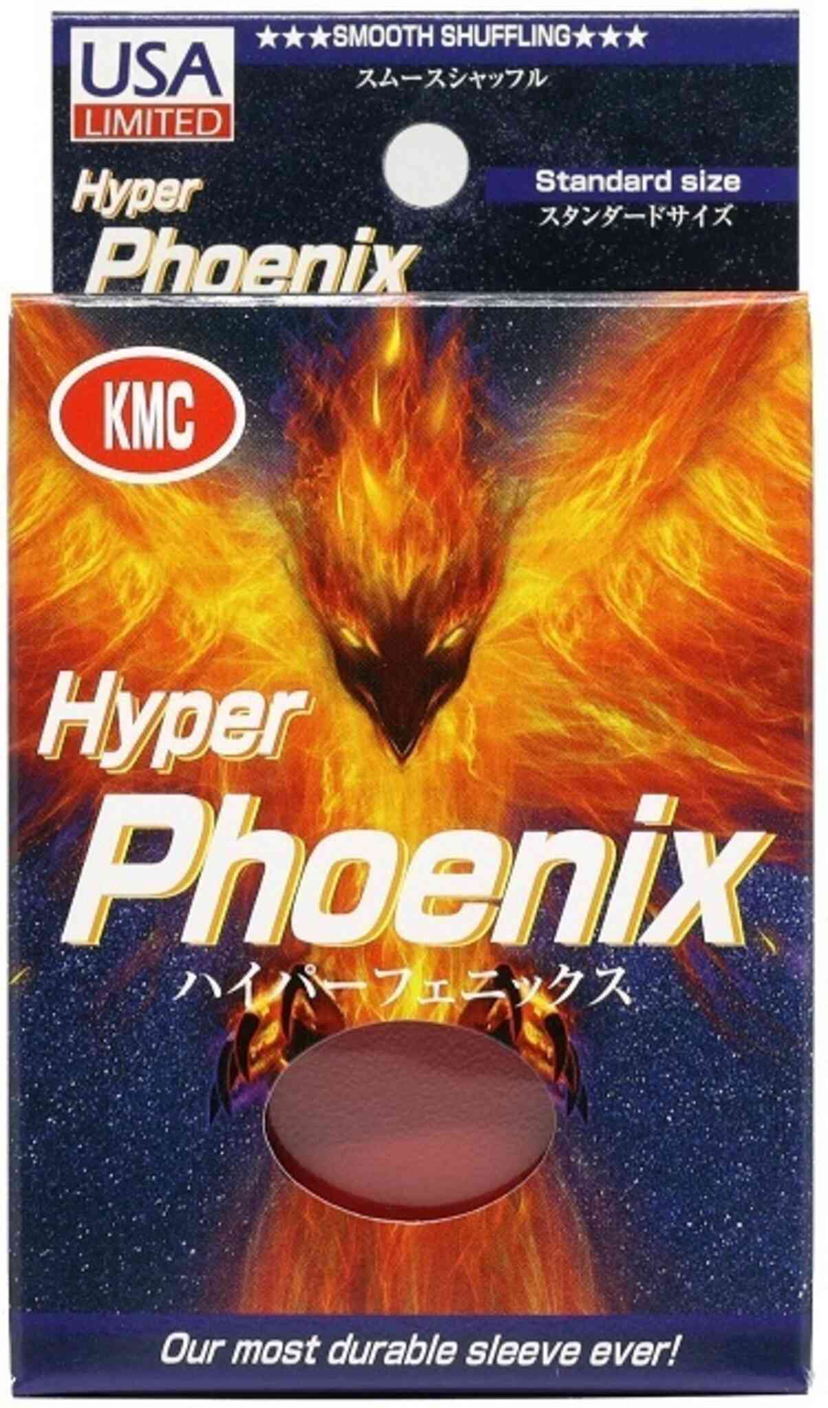 KMC Hyper Phoenix Matte - Standard Sleeves - 100ct - Red