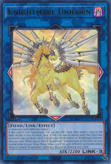 Knightmare Unicorn - BLMM-EN092 - Ultra Rare - 1st Edition