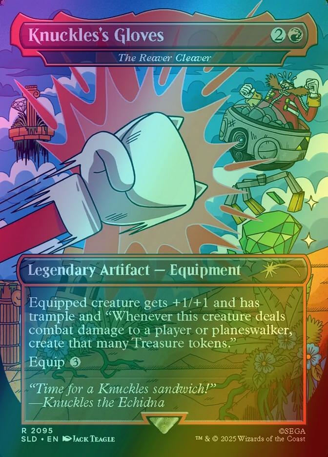 Knuckle's Gloves - The Reaver Cleaver [2095] [Borderless] [Secret Lair X Sonic: Turbo Gear] [Secret Lair Drop] [Foil]