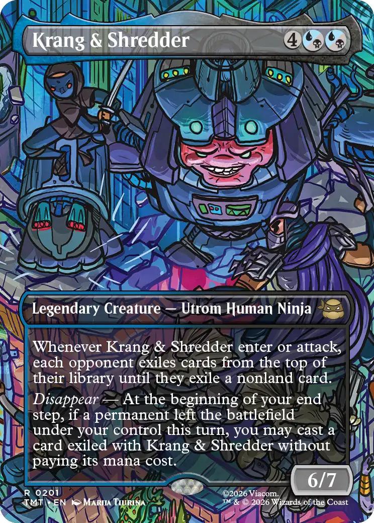 Krang & Shredder [201] [Borderless] [Scene] [Teenage Mutant Ninja Turtles] [Non-Foil]
