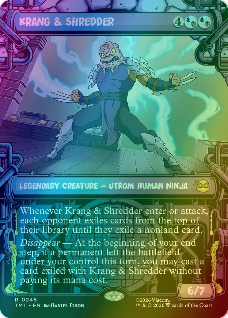 Krang & Shredder [245] [Sewer Frame] [Teenage Mutant Ninja Turtles] [Foil]