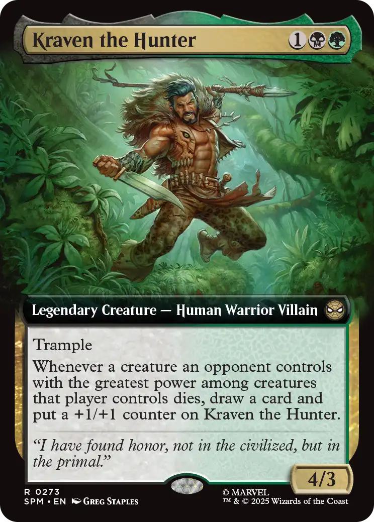 Kraven the Hunter [273] [Extended Art] [Marvel's Spider-Man] [Non-Foil]