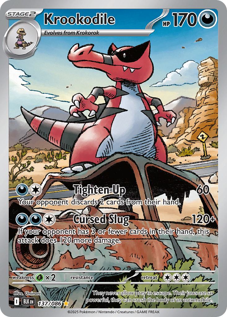 Krookodile - 137/086 - Illustration Rare [sv105b-137] [Ultra]