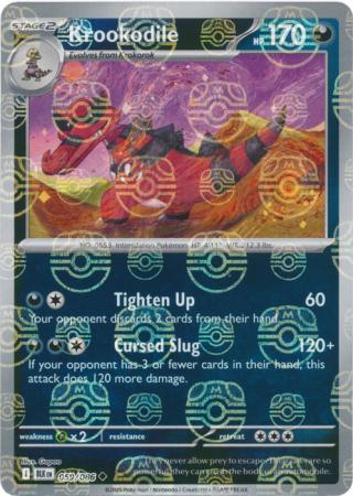 Krookodile - Master Ball Pattern - 059/086 - Uncommon [sv105b-059] [Reverse Holo]