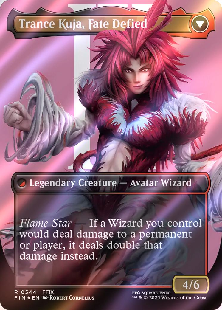 Kuja, Genome Sorcerer // Trance Kuja, Fate Defied [544] [Borderless] [Character] [FINAL FANTASY] [Surge Foil] - Image 2