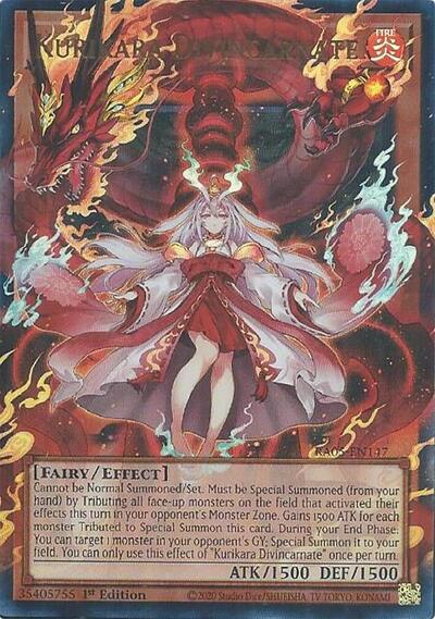 Kurikara Divincarnate - Extended Art - RA05-EN147 - Ultra Rare - 1st Edition