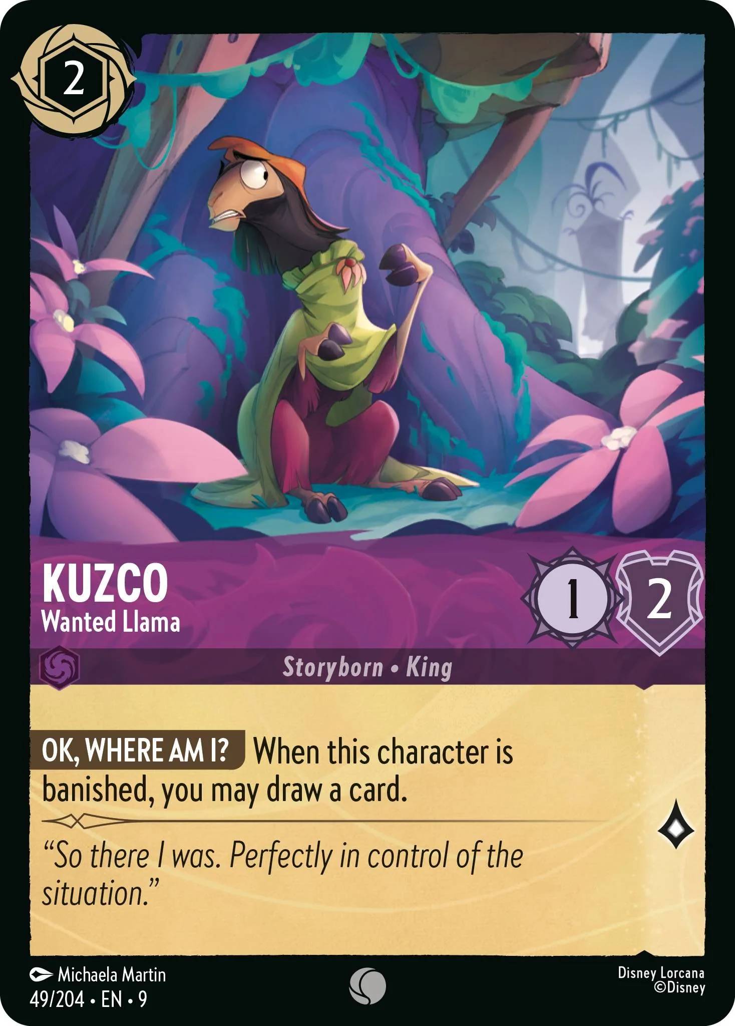 Kuzco - Wanted Llama - 49/204 [Fabled] [Non-Foil]