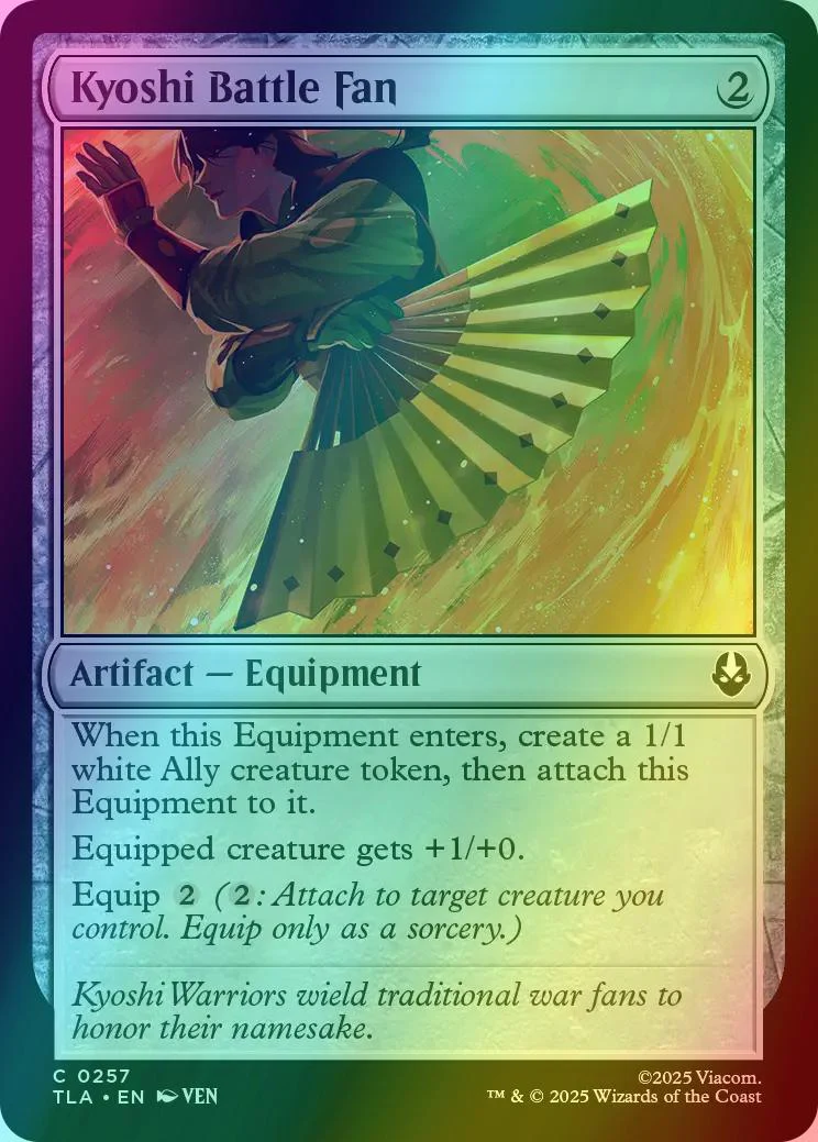 Kyoshi Battle Fan [257] [Avatar: The Last Airbender] [Foil]