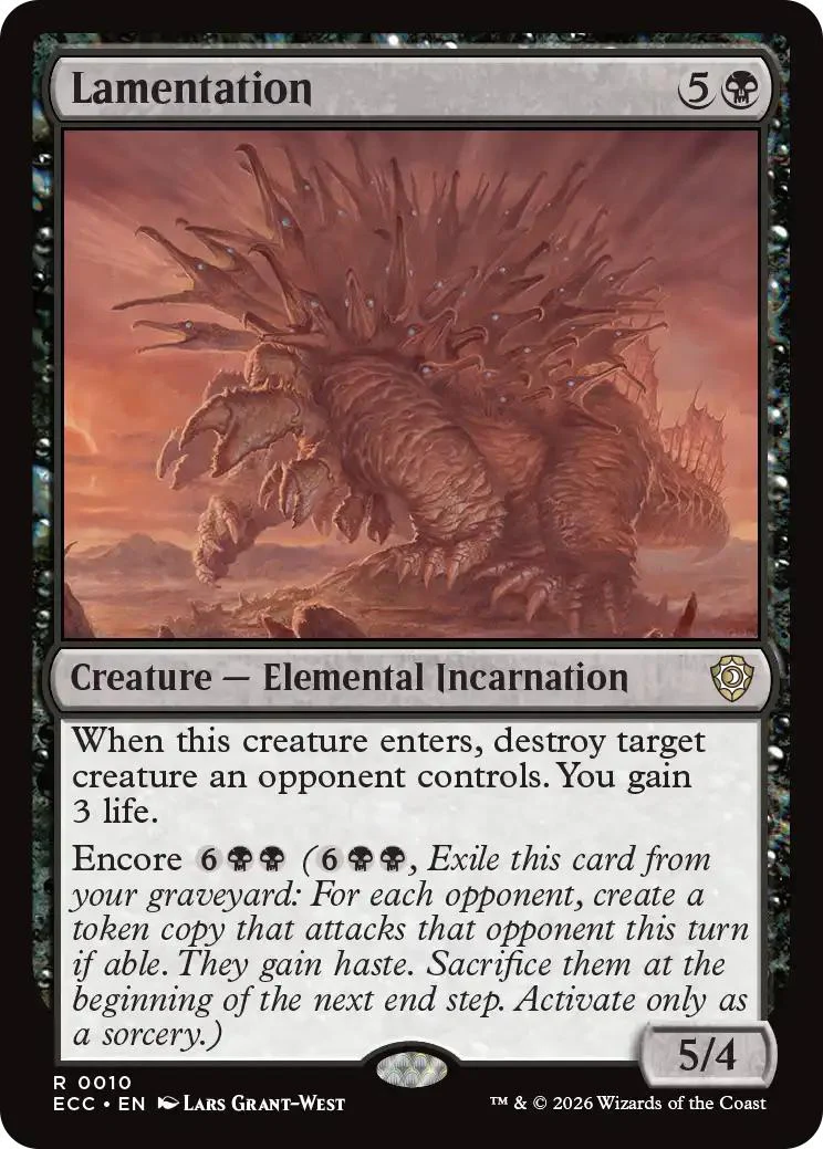 Lamentation [10] [Lorwyn Eclipsed: Commander] [Non-Foil]