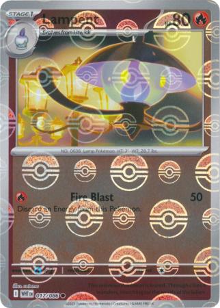 Lampent - Poké Ball Pattern - 017/086 - Common [sv105w-017] [Reverse Holo]