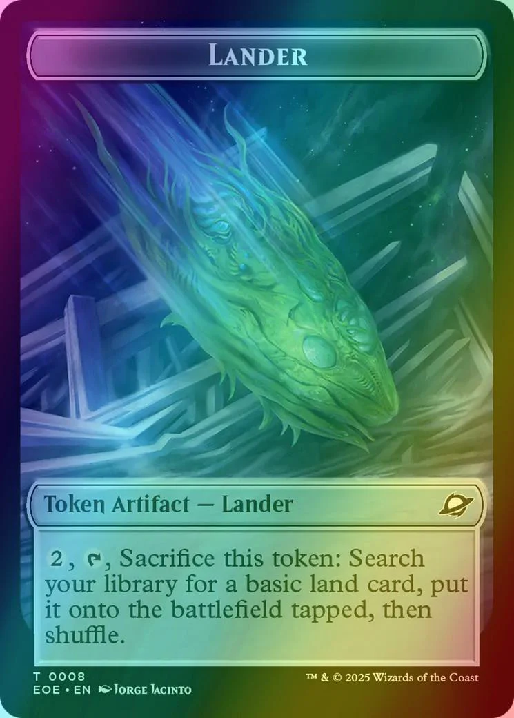 Lander Token (08) // Robot Token (10) [Edge of Eternities: Tokens] [Foil]