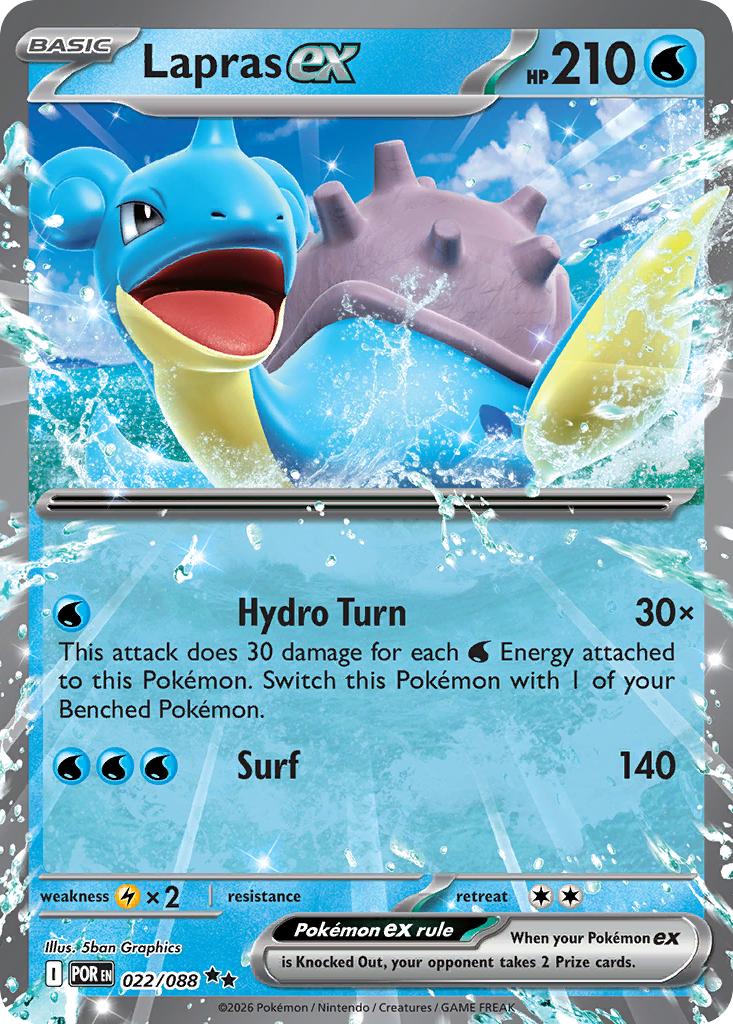 Lapras ex - 022/088 - Double Rare [me03-022] [Ultra]
