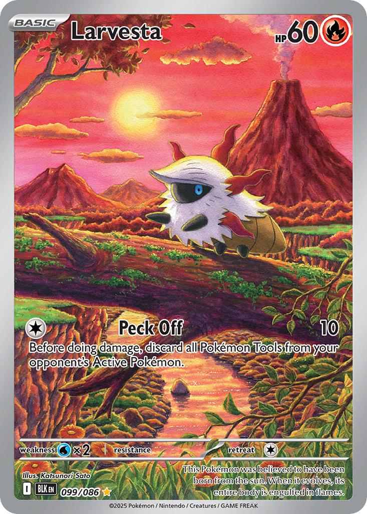 Larvesta - 099/086 - Illustration Rare [sv105b-099] [Ultra]