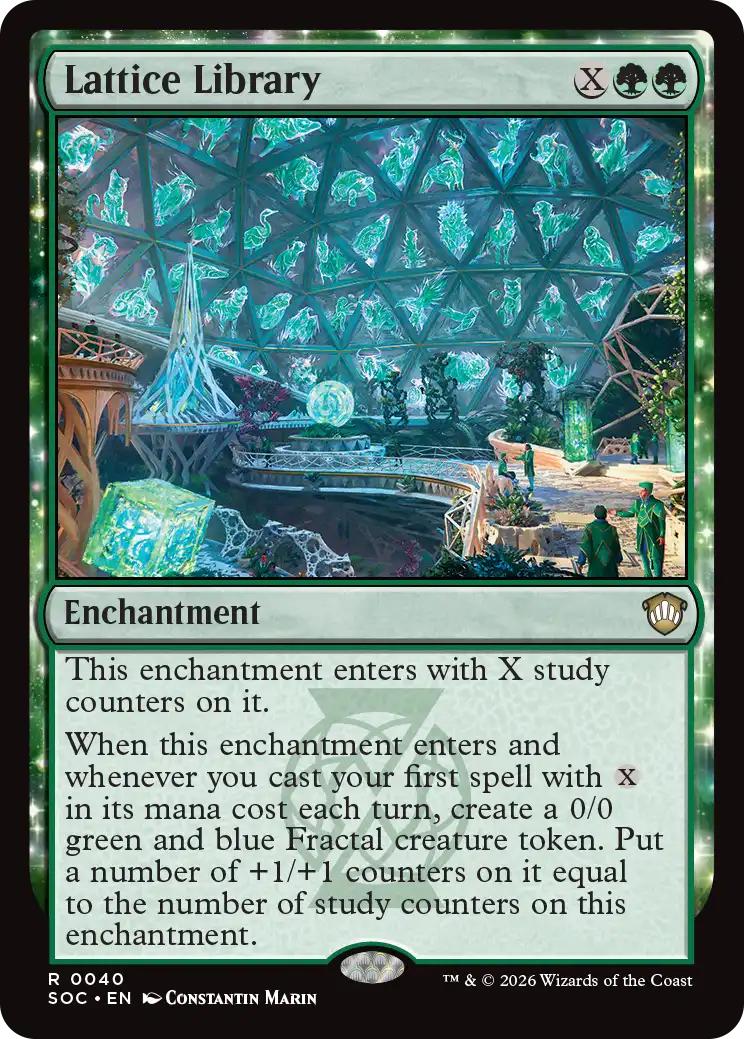 Lattice Library [40] [Secrets of Strixhaven: Commander] [Non-Foil]
