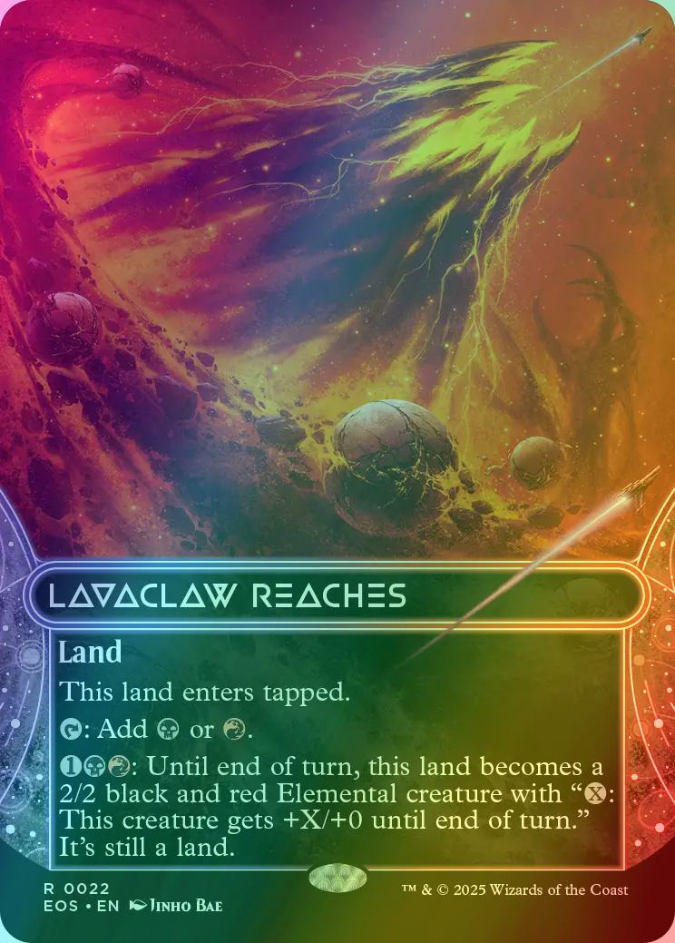 Lavaclaw Reaches [22] [Borderless] [Edge of Eternities: Stellar Sights] [Foil]
