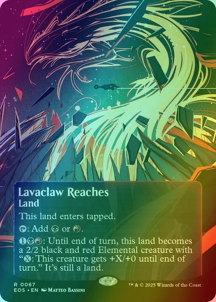 Lavaclaw Reaches [67] [Borderless] [Poster] [Edge of Eternities: Stellar Sights] [Foil]
