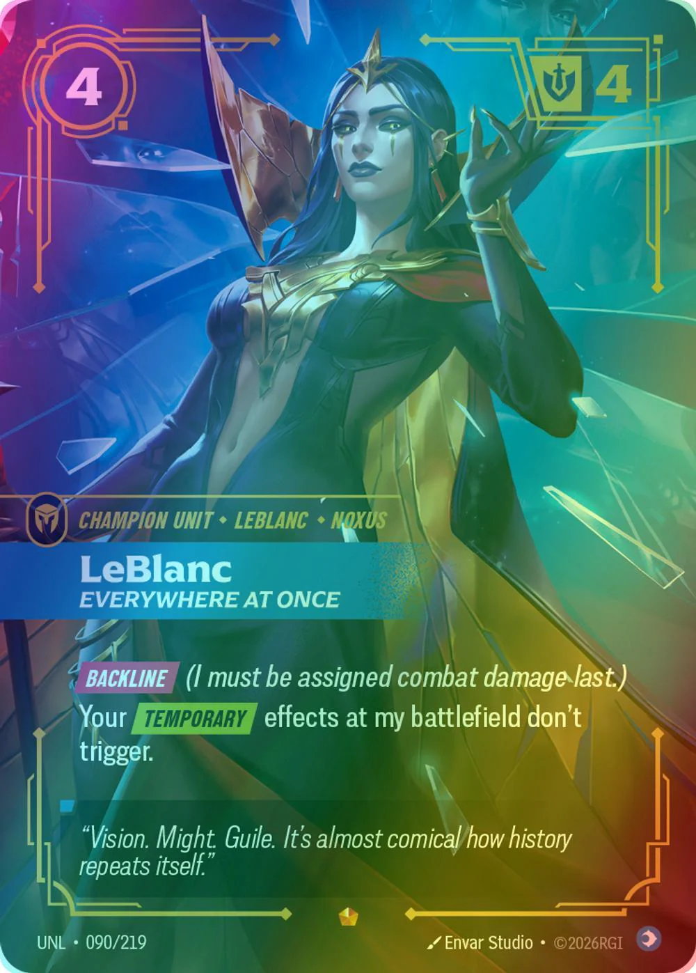 LeBlanc - Everywhere At Once - 090/219 [Unleashed] [Foil]