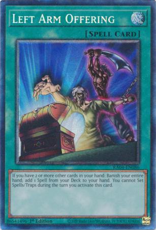 Left Arm Offering - RA04-EN086 - Collector's Rare - 1st Edition
