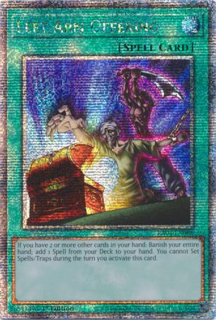 Left Arm Offering - RA04-EN086 - Quarter Century Secret Rare - 1st Edition