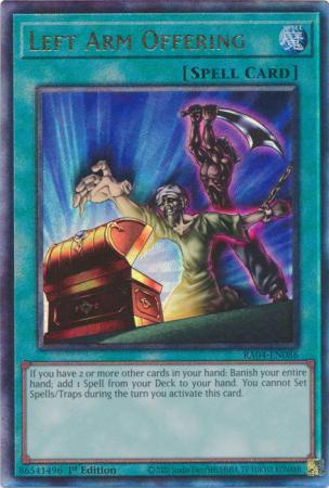 Left Arm Offering - RA04-EN086 - Ultimate Rare - 1st Edition