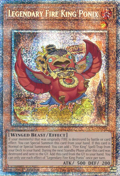 Legendary Fire King Ponix - MP25-EN048 - Starlight Rare - 1st Edition