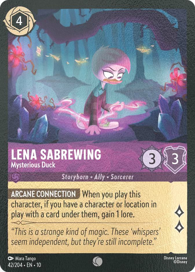 Lena Sabrewing - Mysterious Duck - 42/204 [Whispers in the Well] [Cold Foil]