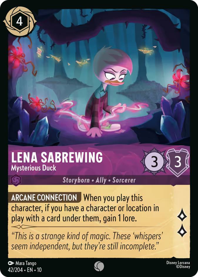 Lena Sabrewing - Mysterious Duck - 42/204 [Whispers in the Well] [Non-Foil]
