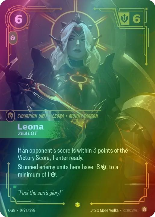 Leona - Zealot (Alternate Art) - 079a/298 [Origins] [Foil]
