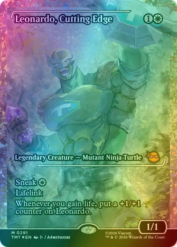 Leonardo, Cutting Edge [291] [Japan Showcase] [Teenage Mutant Ninja Turtles] [Fracture Foil]