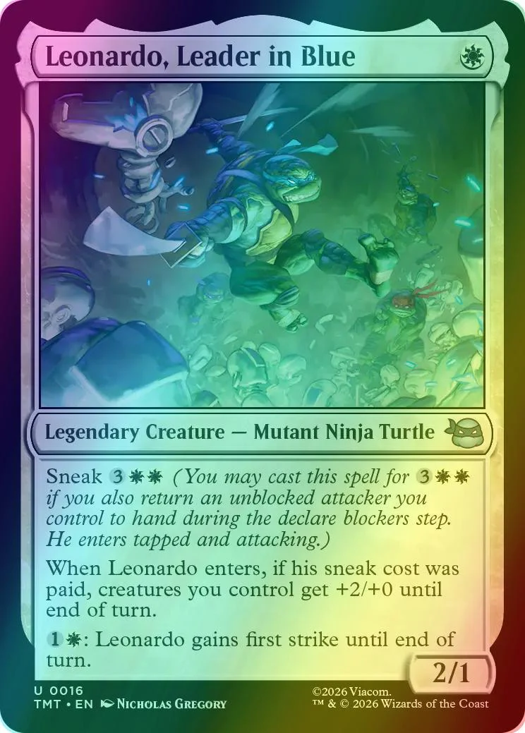 Leonardo, Leader in Blue [16] [Teenage Mutant Ninja Turtles] [Foil]