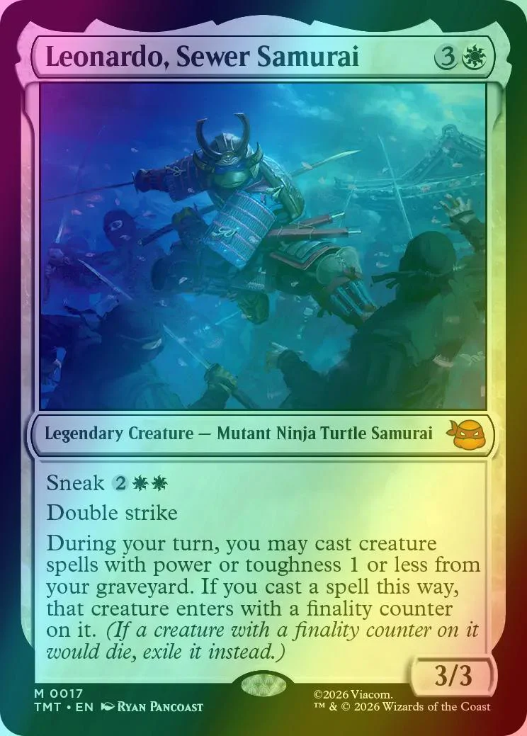 Leonardo, Sewer Samurai [17] [Teenage Mutant Ninja Turtles] [Foil]
