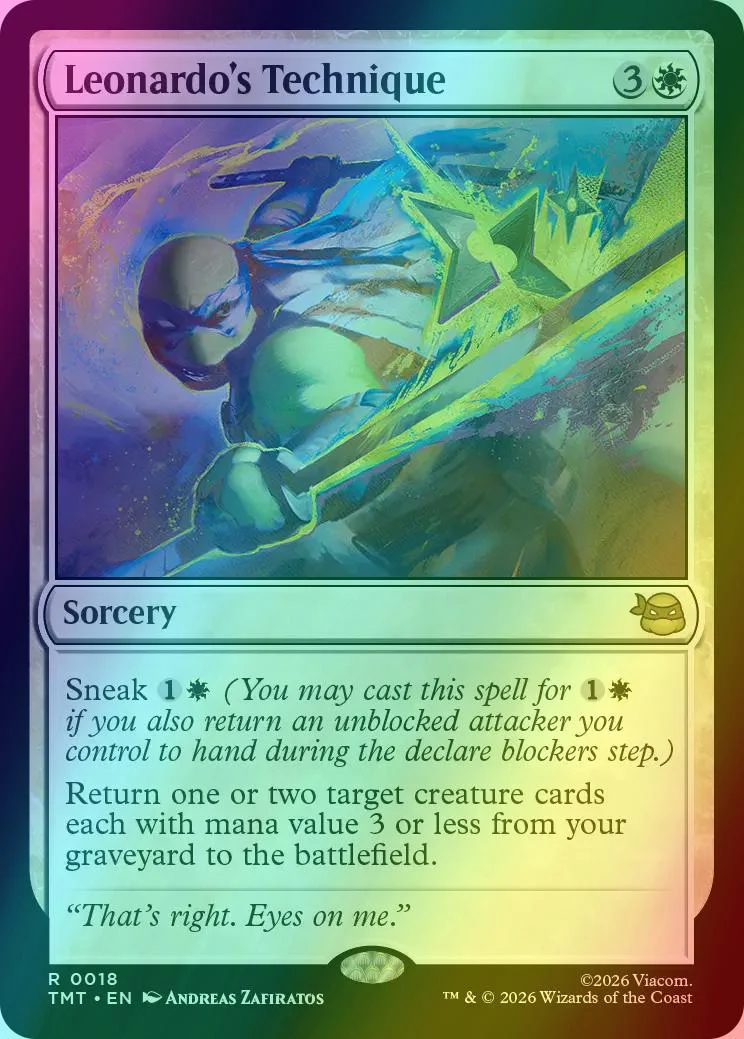 Leonardo's Technique [18] [Teenage Mutant Ninja Turtles] [Foil]