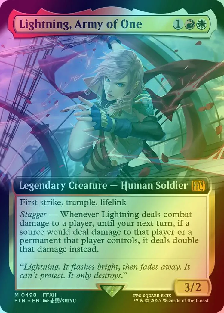 Lightning, Army of One [498] [Extended Art] [FINAL FANTASY] [Foil]