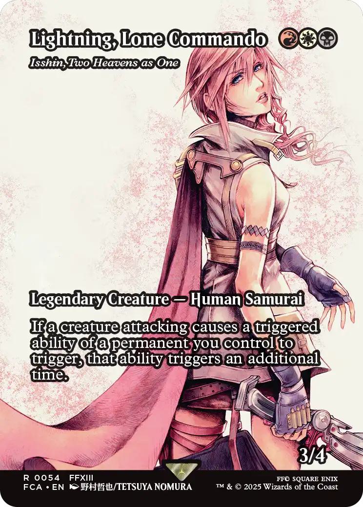 Lightning, Lone Commando - Isshin, Two Heavens as One [54] [Borderless] [FINAL FANTASY: Through the Ages] [Non-Foil]