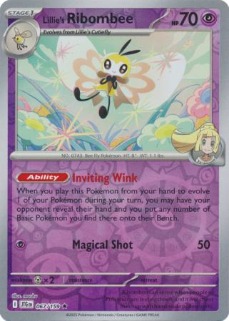 Lillie's Ribombee - 067/159 - Rare [sv09-067] [Reverse Holo]