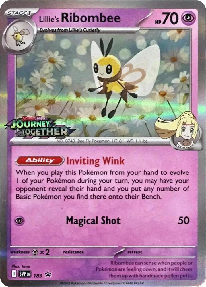 Lillie's Ribombee - 183 - Promo [Prerelease] [svp-183] [Holo]