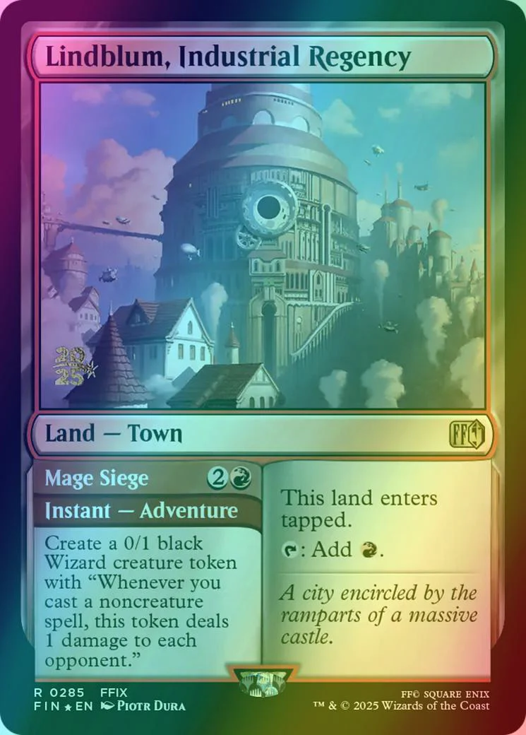 Lindblum, Industrial Regency // Mage Siege [285s] [Prerelease] [FINAL FANTASY: Promos] [Foil]