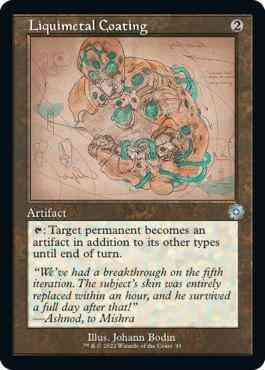 Liquimetal Coating [91] [Retro Frame] [Schematic] [The Brothers' War Retro Artifacts] [Non-Foil]