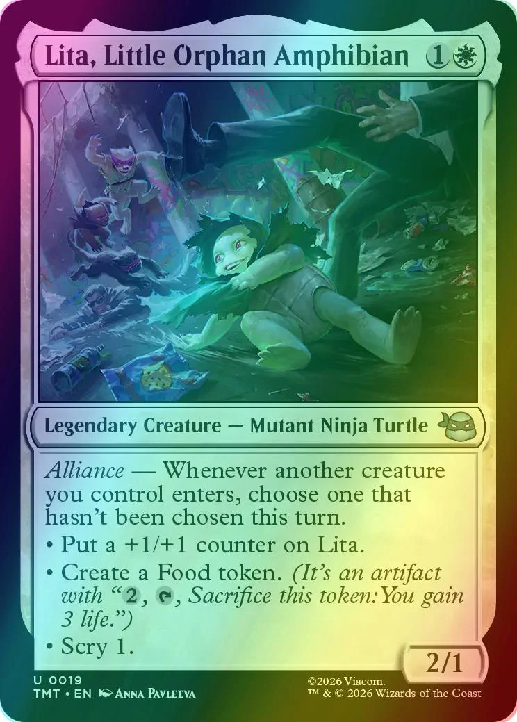 Lita, Little Orphan Amphibian [19] [Teenage Mutant Ninja Turtles] [Foil]