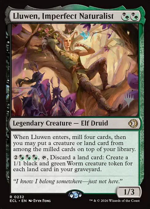 Lluwen, Imperfect Naturalist [232p] [Promo Pack] [Lorwyn Eclipsed: Promos] [Non-Foil]