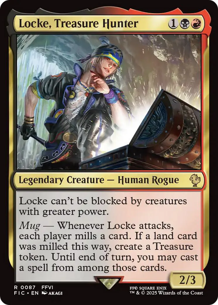 Locke, Treasure Hunter [87] [FINAL FANTASY: Commander] [Non-Foil]
