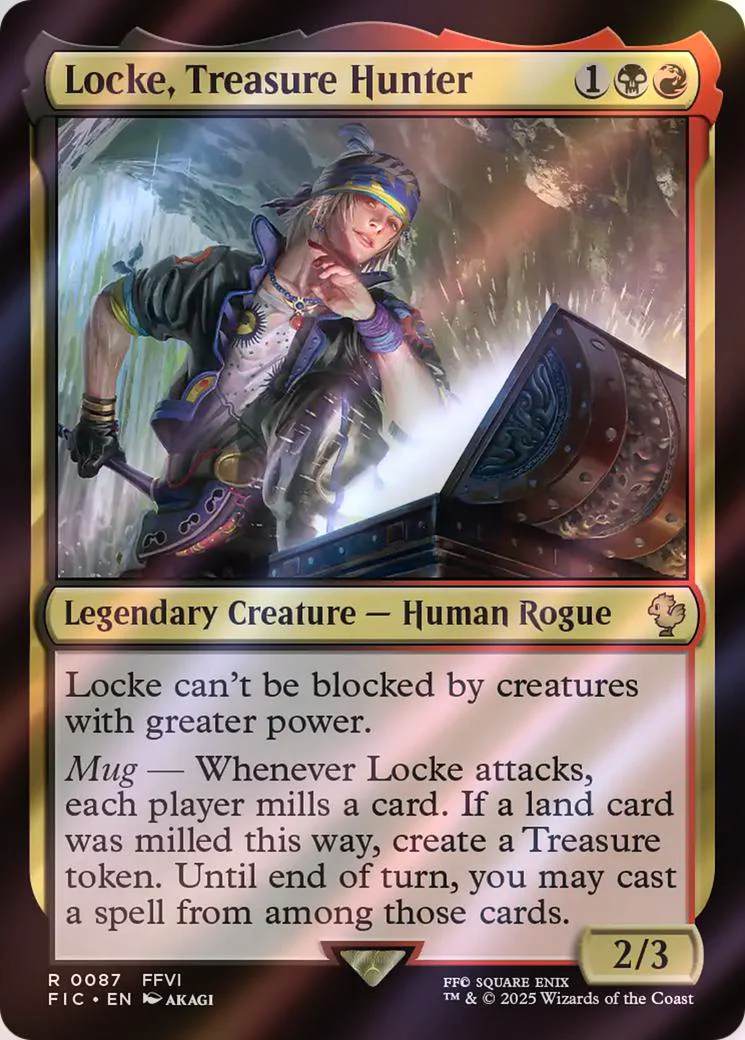 Locke, Treasure Hunter [87] [FINAL FANTASY: Commander] [Surge Foil]