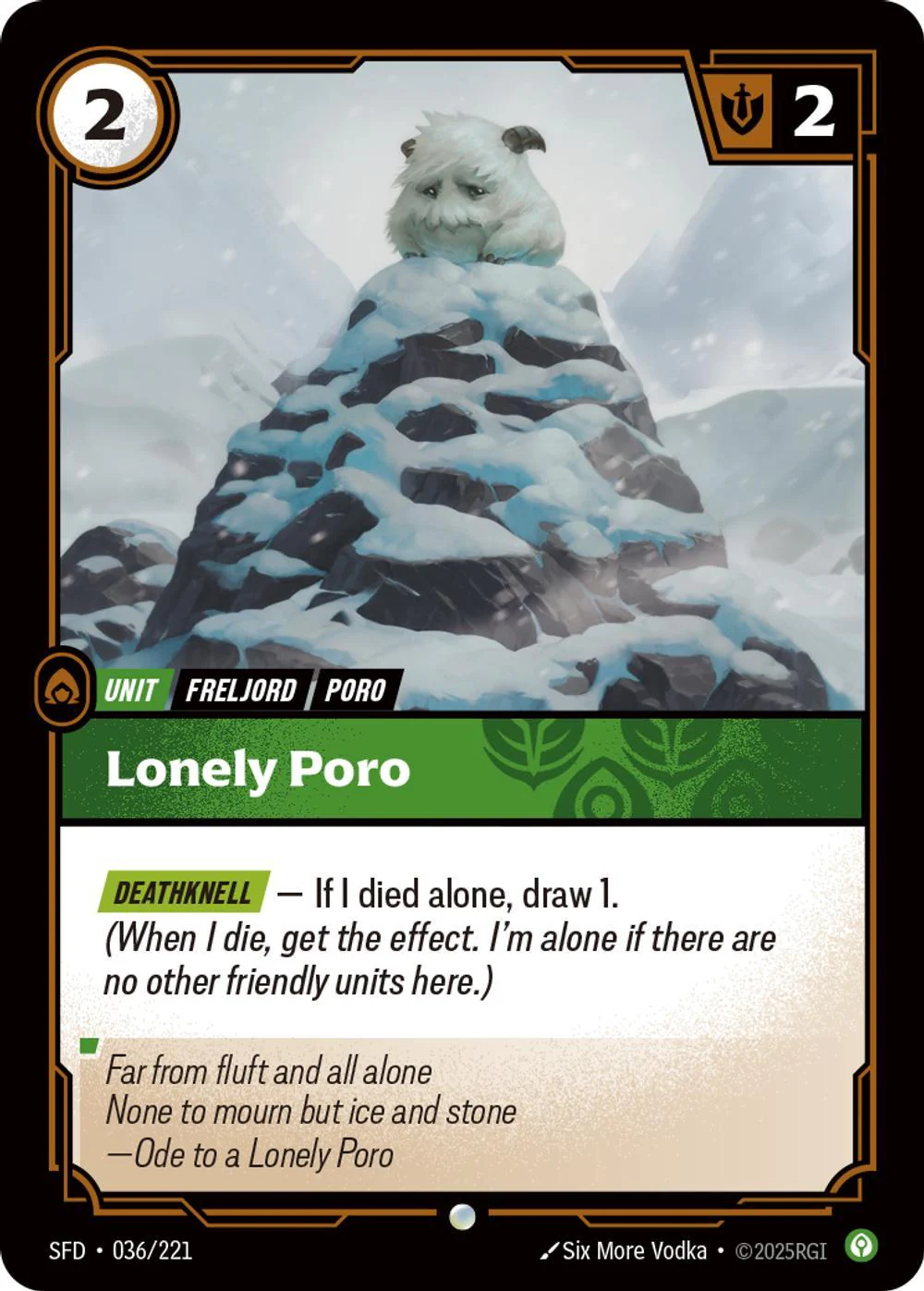 Lonely Poro - 036/221 [Spiritforged] [Non Foil]