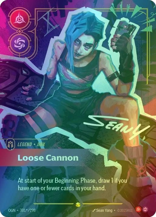 Loose Cannon (Jinx) (Signature) - 301*/298 [Origins] [Foil]