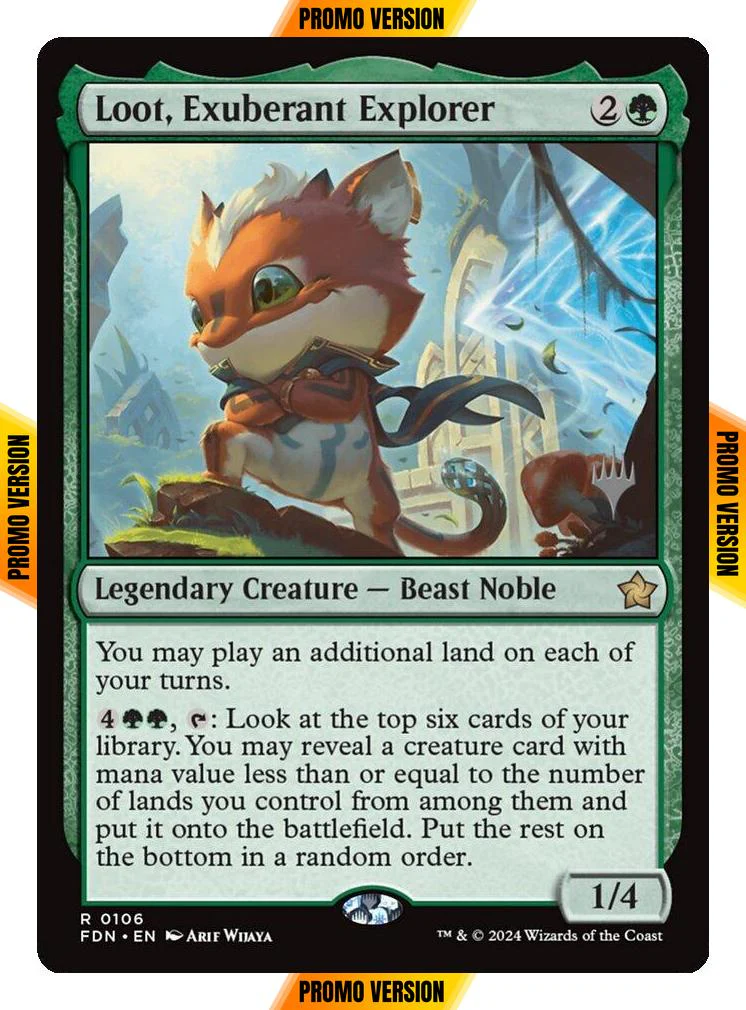 Loot, Exuberant Explorer [106p] [Promo Pack] [Foundations Promos] [Non-Foil]