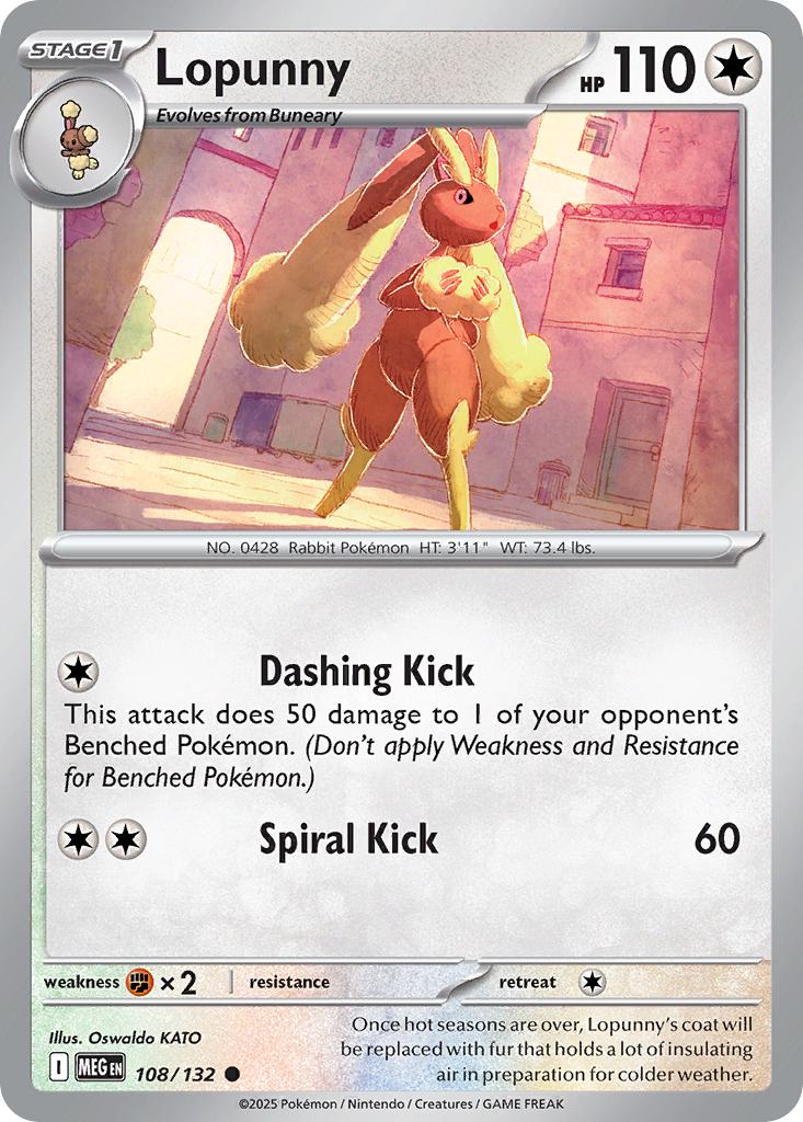 Lopunny - 108/132 - Common [me01-108] [Non-Holo]