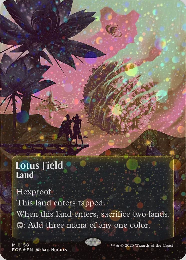 Lotus Field [158] [Borderless] [Poster] [Edge of Eternities: Stellar Sights] [Galaxy Foil]