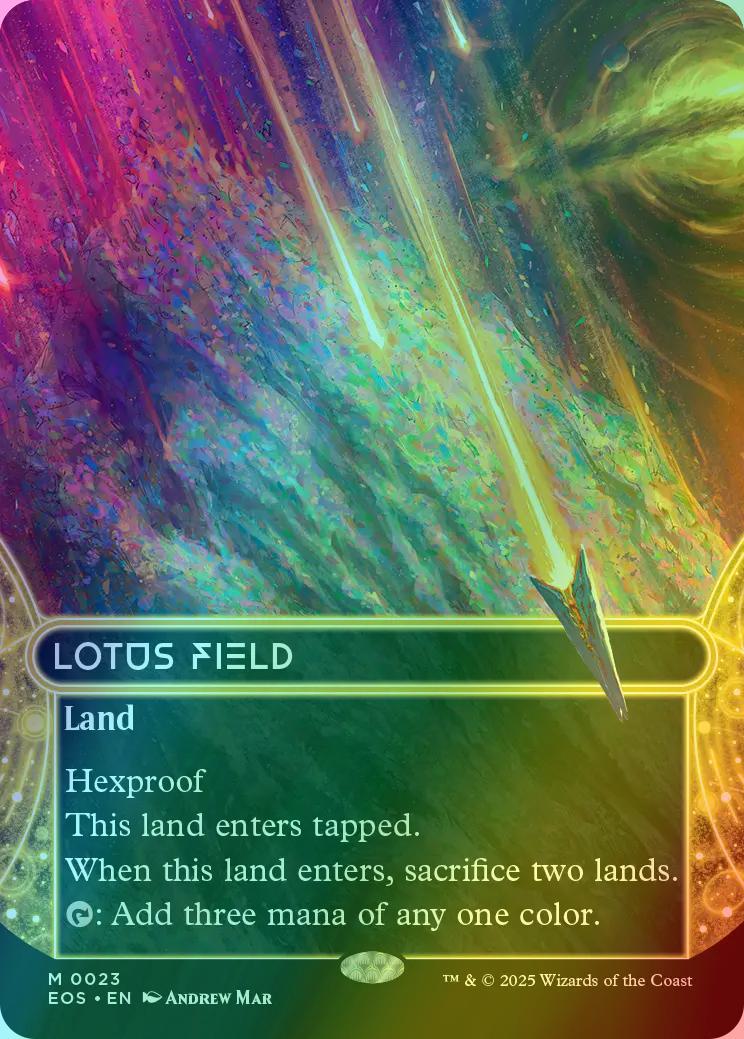 Lotus Field [23] [Borderless] [Edge of Eternities: Stellar Sights] [Foil]
