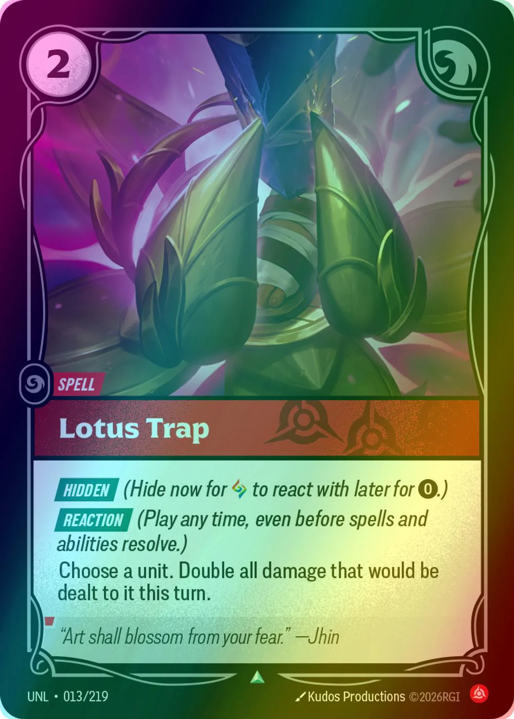 Lotus Trap - 013/219 [Unleashed] [Foil]