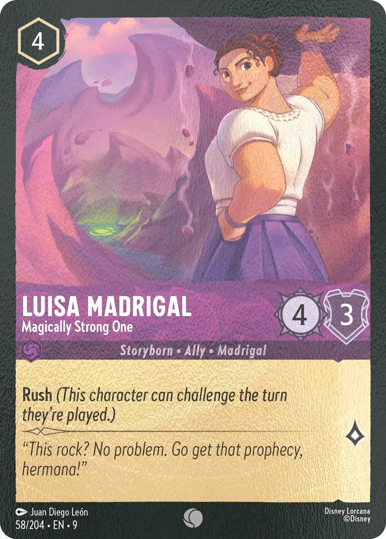 Luisa Madrigal - Magically Strong One - 58/204 [Fabled] [Cold Foil]